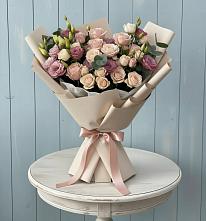 Букет цветов из:  Розы и Лизиантусы в Сытьково