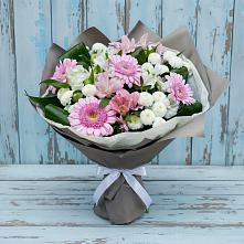 Букет цветов из:  Герберы, Альстромерии и Хризантемы #REPLACE_PRED# Сытьково