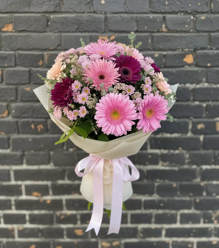 Букет цветов из: Герберы и Хризантемы в Сытьково