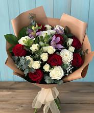 Букет цветов из:  Розы и Альстромерии #REPLACE_PRED# Сытьково