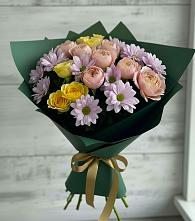 Букет цветов из:  Хризантемы и Розы в Сытьково