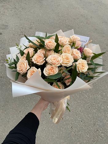 Букет Кремовые розы Латте в Сытьково