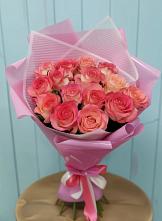 Букет 15 Розовых роз Равель #REPLACE_PRED# Сытьково